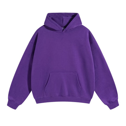 Unisex Loose-Fit Organic Cotton Hoodie for Winter