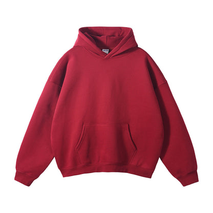 Unisex Loose-Fit Organic Cotton Hoodie for Winter