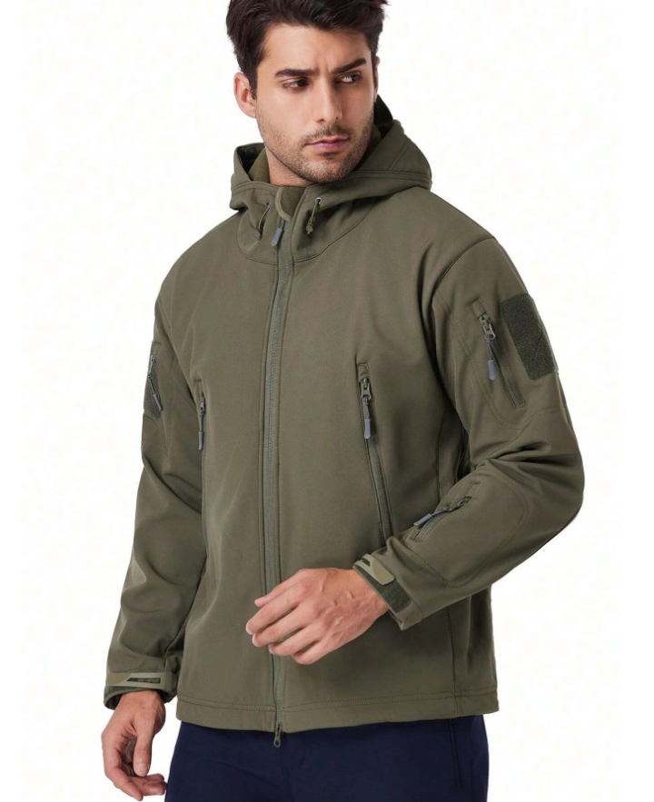 Unisex Waterproof & Windproof Fleece-Lined Outdoor Set