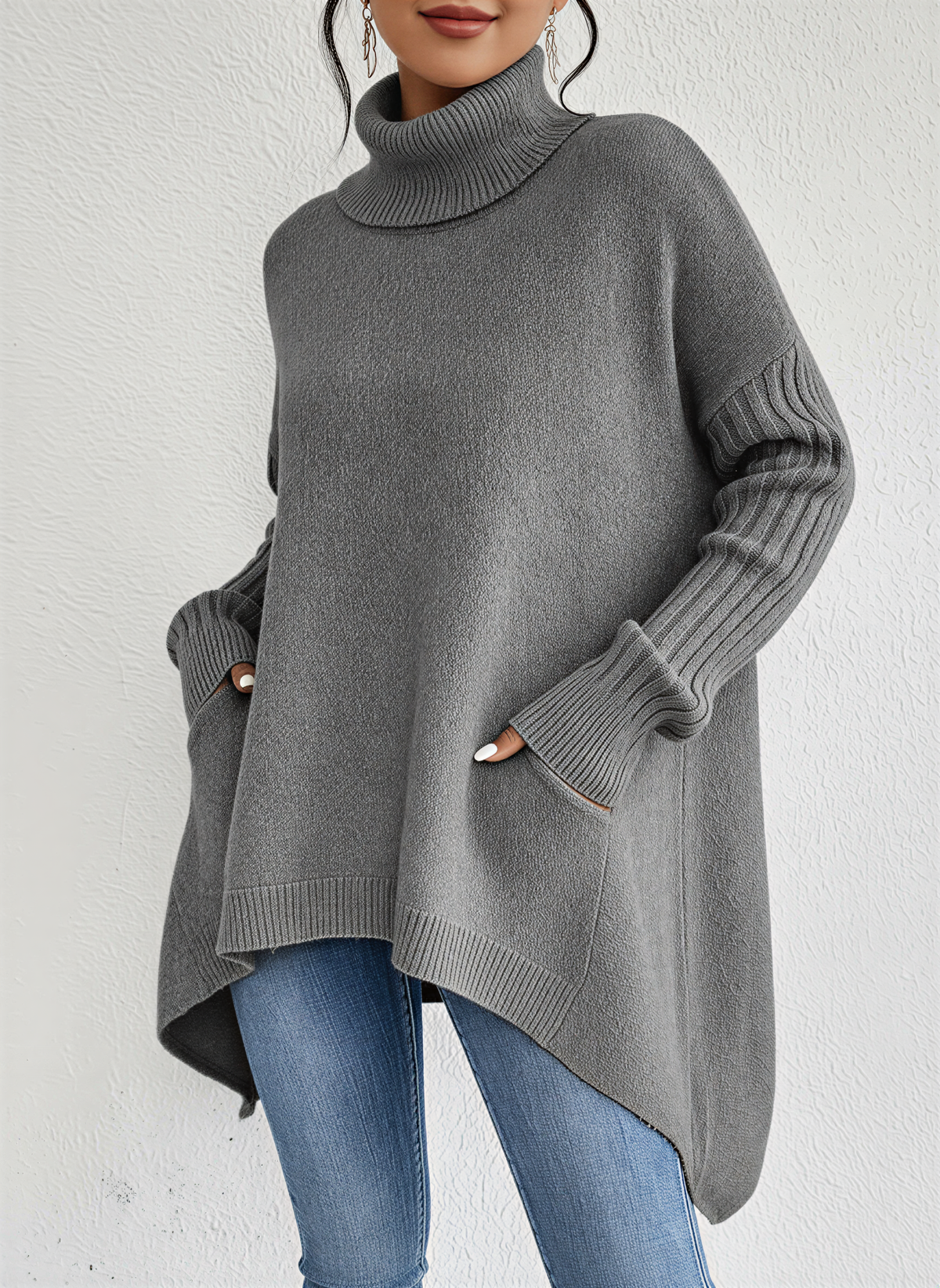 Kristin | Women's Oversized Turtleneck Jumper for Winter