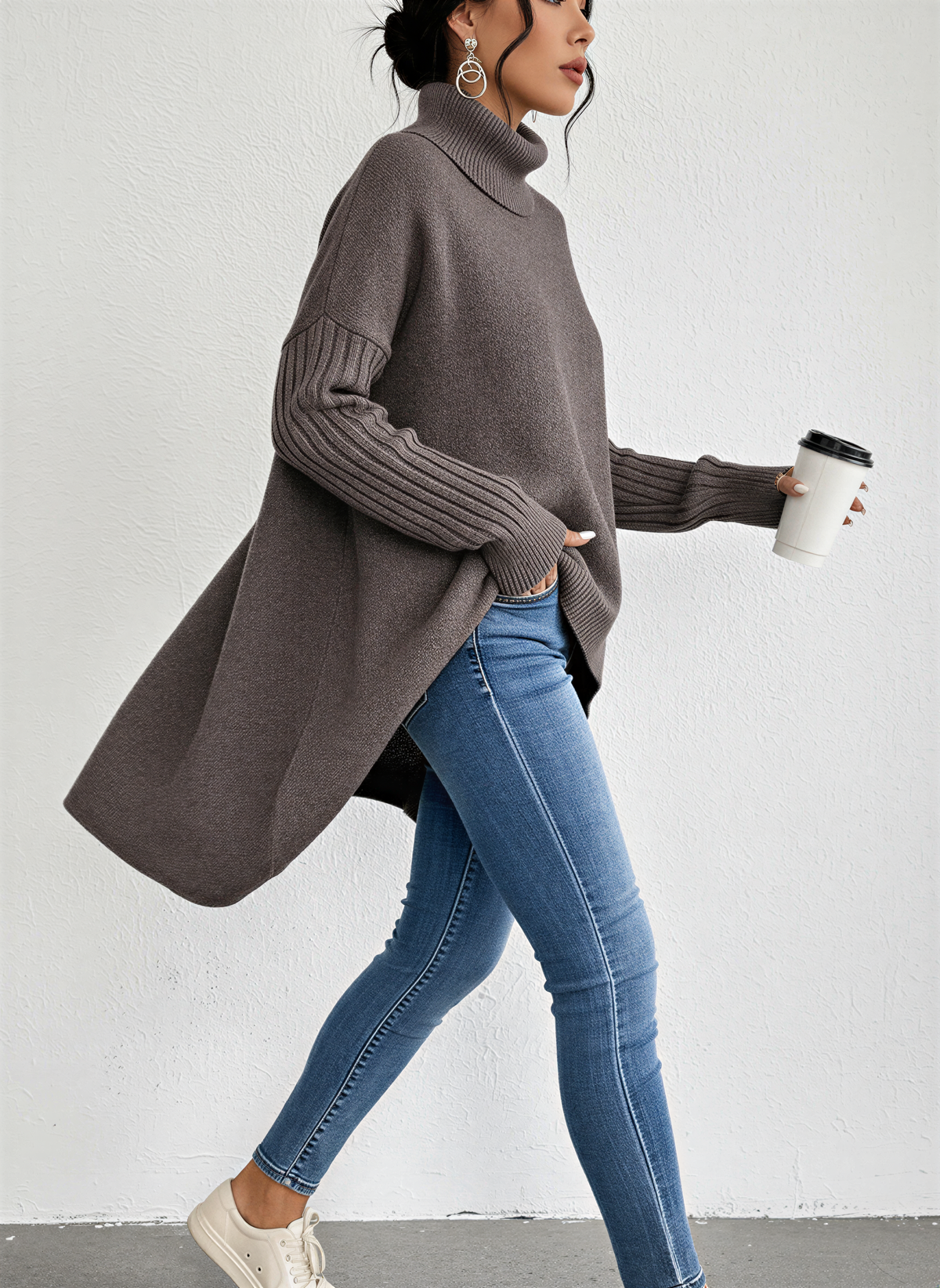 Kristin | Women's Oversized Turtleneck Jumper for Winter