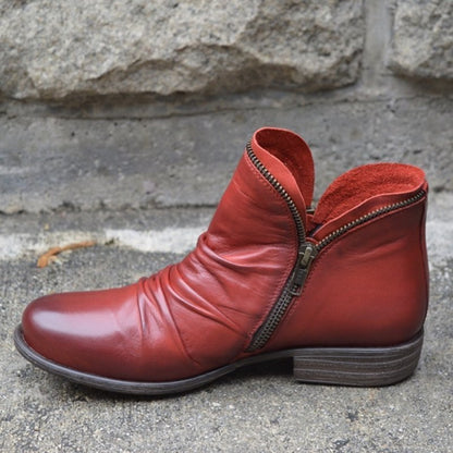 Cecilia | Women's Elegant Leather-Look Ankle Boots