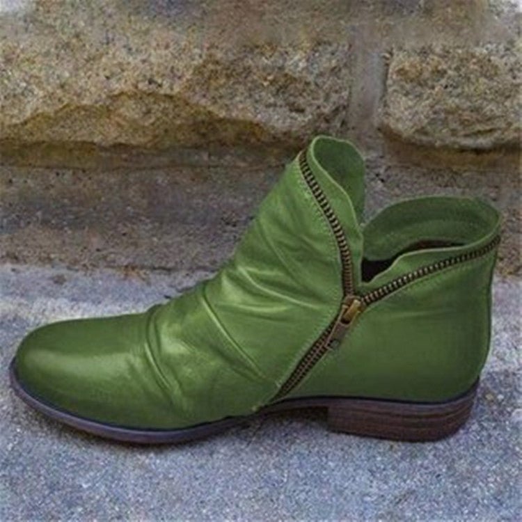 Cecilia | Women's Elegant Leather-Look Ankle Boots