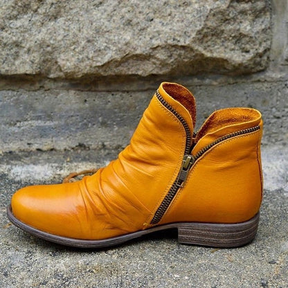 Cecilia | Women's Elegant Leather-Look Ankle Boots