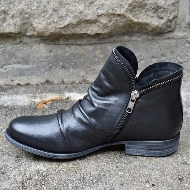 Cecilia | Women's Elegant Leather-Look Ankle Boots