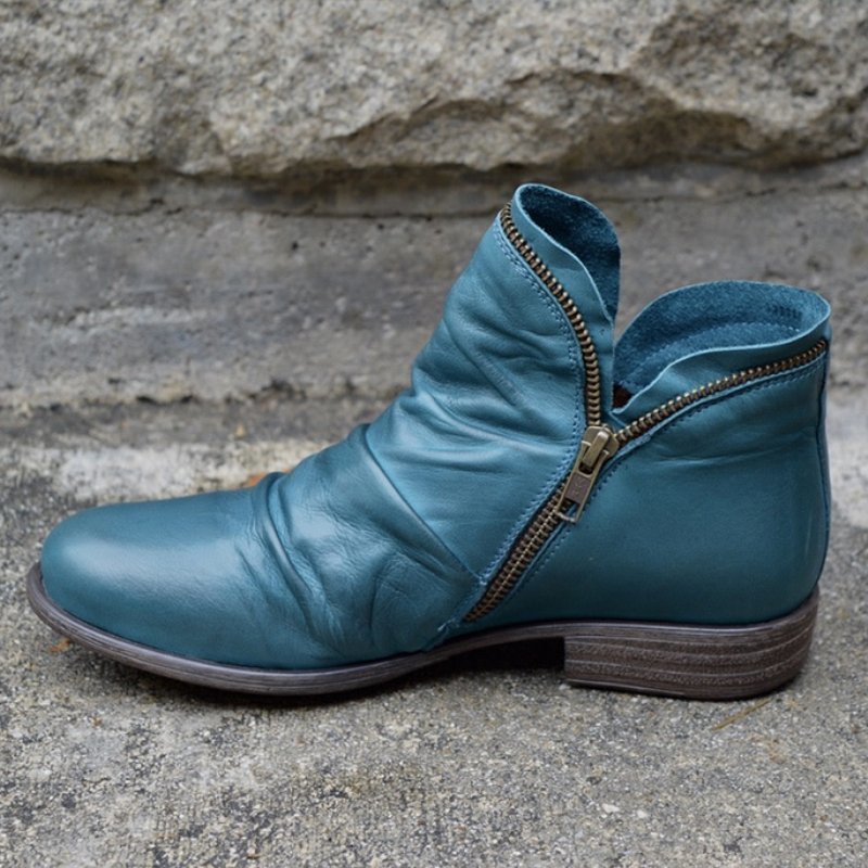 Cecilia | Women's Elegant Leather-Look Ankle Boots