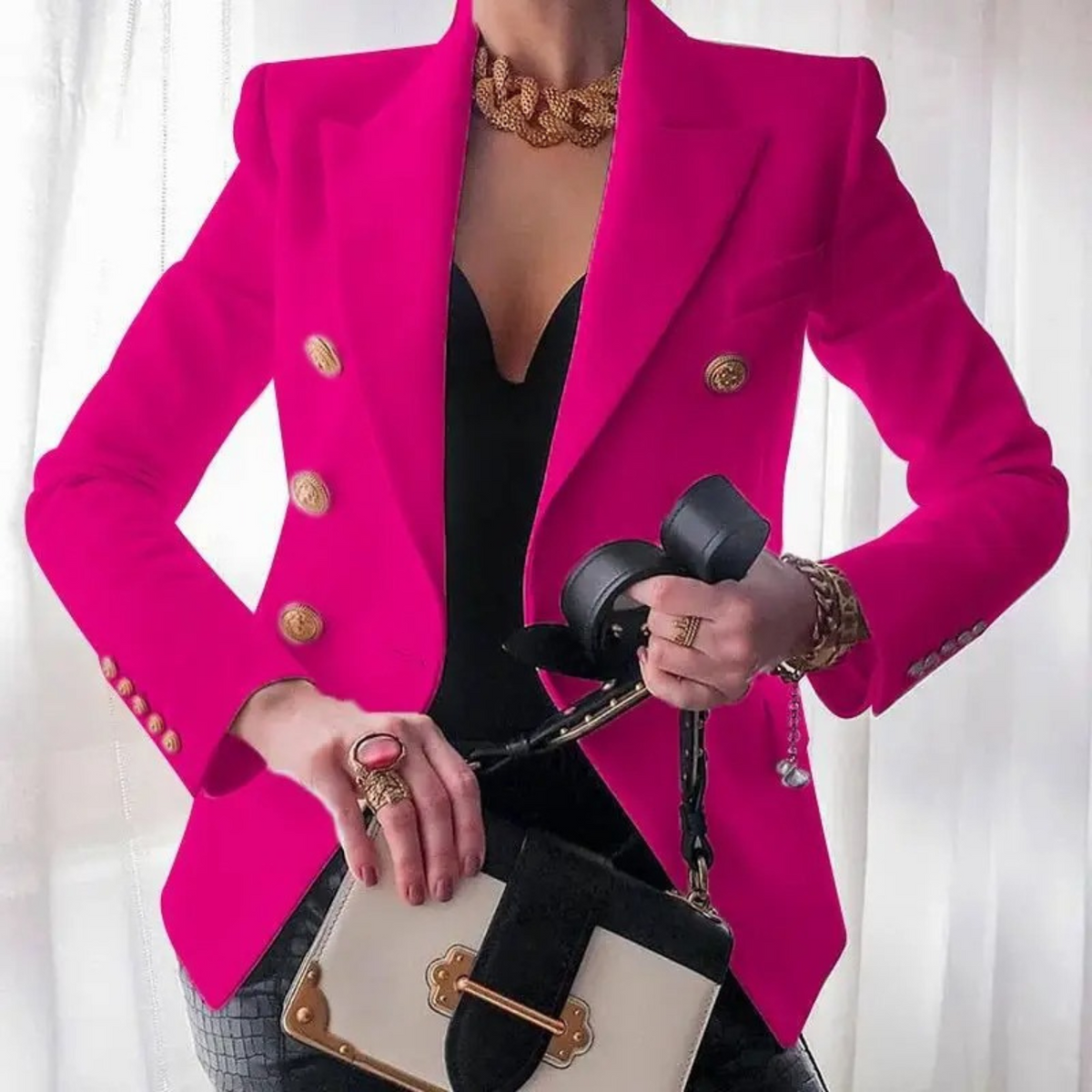 Sadie | Women's Elegant Vintage Double-Breasted Blazer