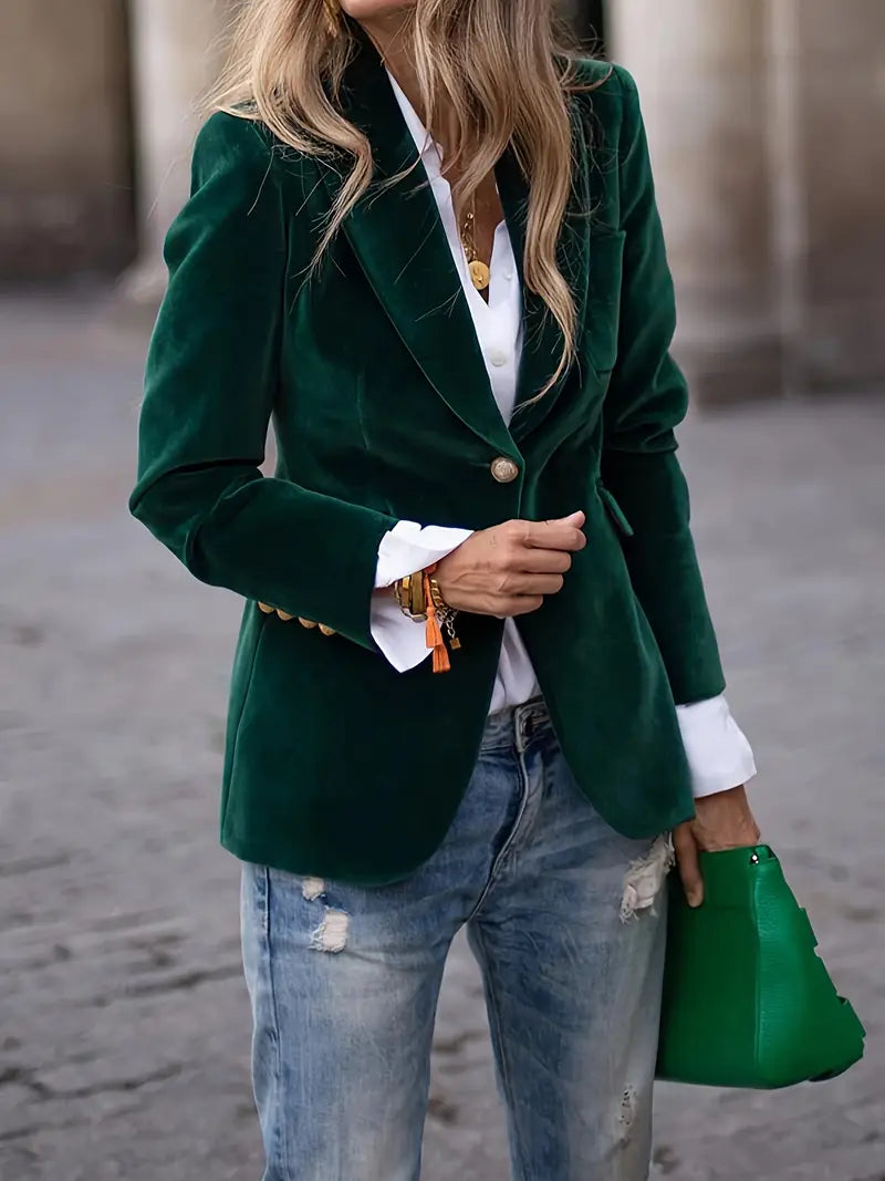 Viola | Women's Tailored Long-Sleeve Blazer Jacket