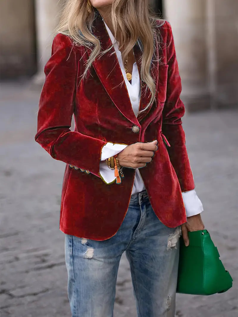 Viola | Women's Tailored Long-Sleeve Blazer Jacket