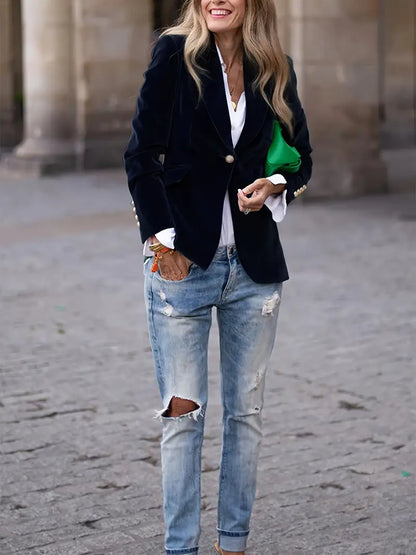 Viola | Women's Tailored Long-Sleeve Blazer Jacket