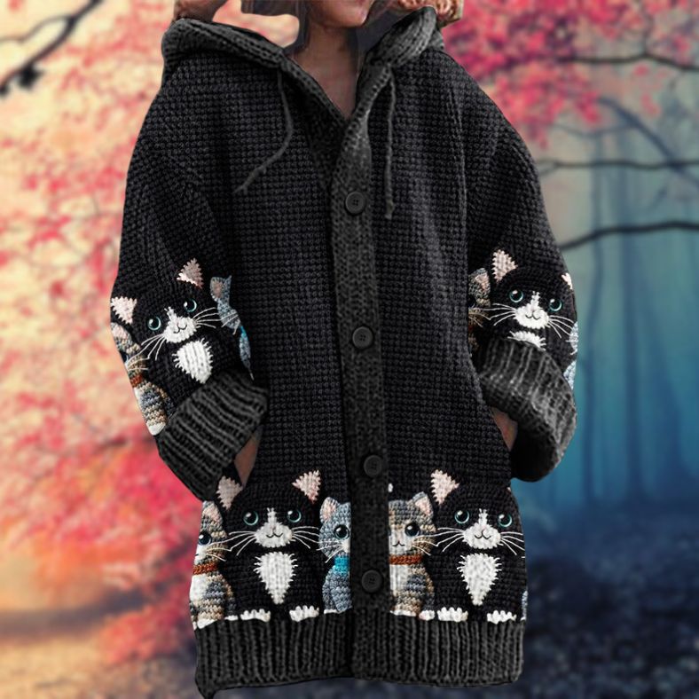 Cosy Button-Up Hoodie for Winter