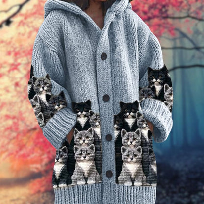 Cosy Button-Up Hoodie for Winter