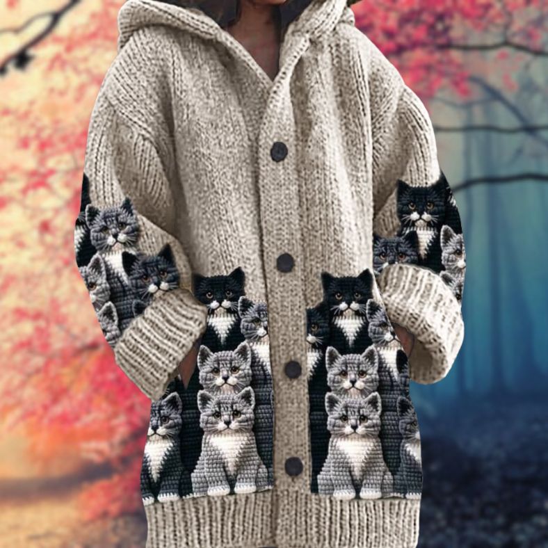 Cosy Button-Up Hoodie for Winter