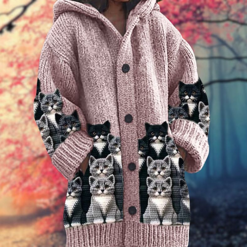 Cosy Button-Up Hoodie for Winter