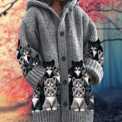 Cosy Button-Up Hoodie for Winter