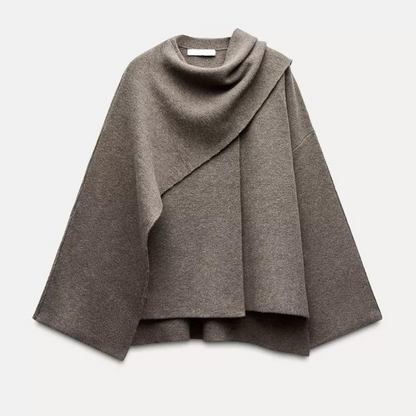 Cosy Asymmetrical Poncho