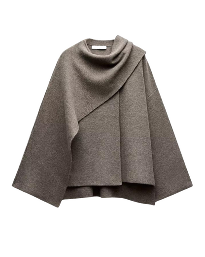 Cosy Asymmetrical Poncho