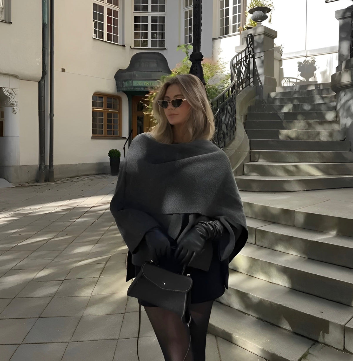 Cosy Asymmetrical Poncho