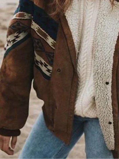 Cosy Retro-Inspired Plush Winter Coat