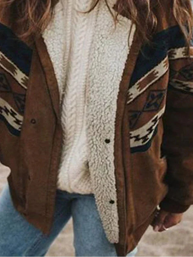Cosy Retro-Inspired Plush Winter Coat