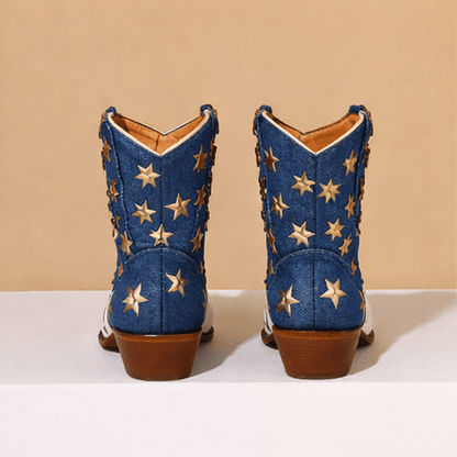 Vivienne | Embroidered Western-Style Boots