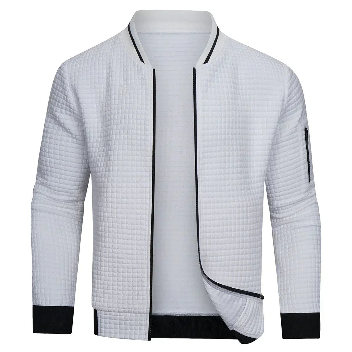 Darrell | Men's Quilted Bomber Jacket with Zip-Up Front
