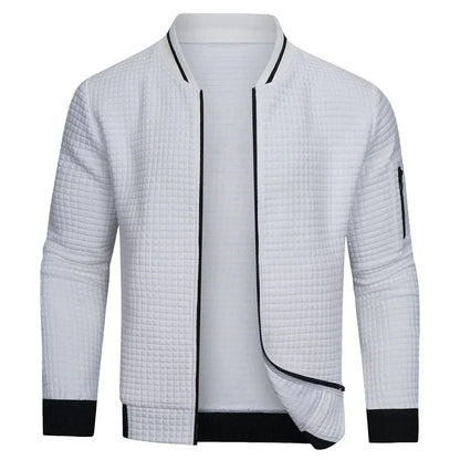 Darrell | Men's Quilted Bomber Jacket with Zip-Up Front