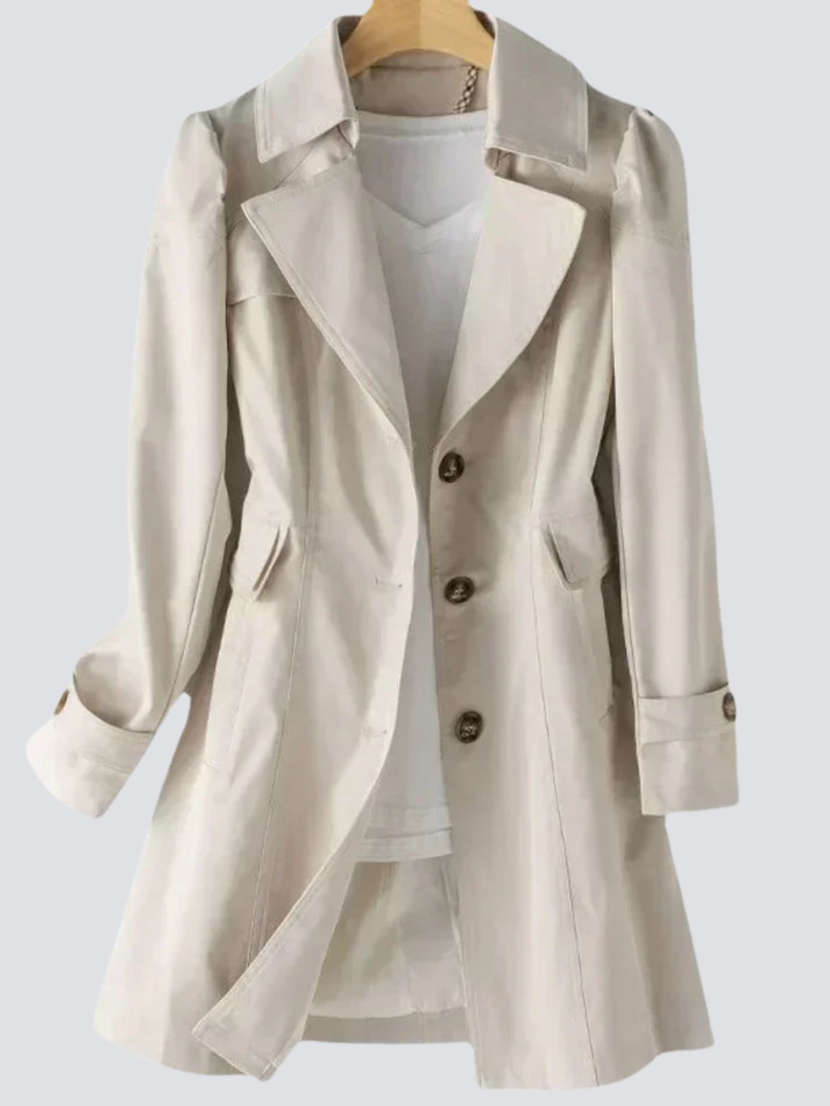 Leah | Women's Beige Trench Coat