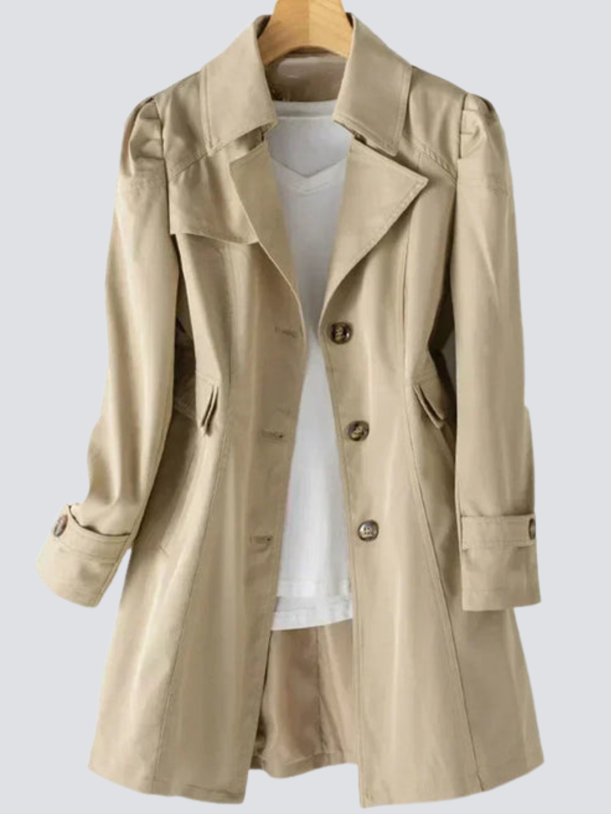 Leah | Women's Beige Trench Coat