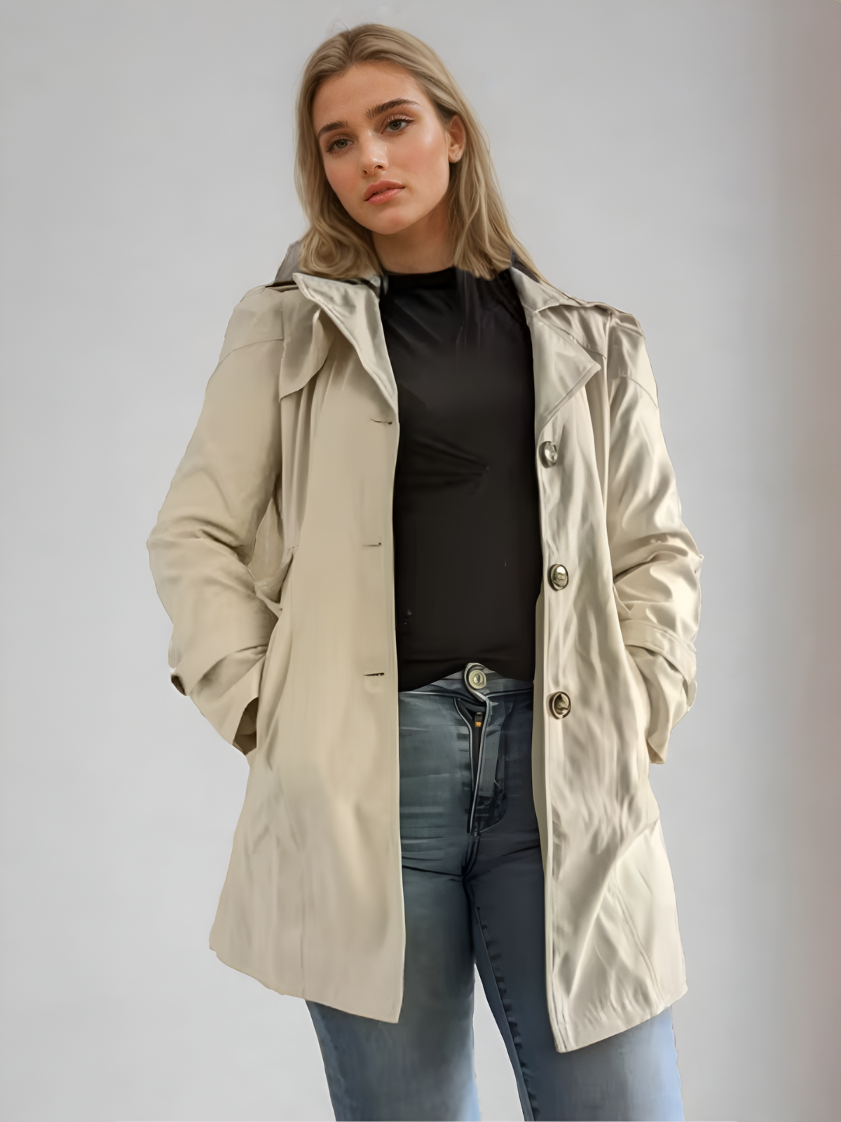 Leah | Women's Beige Trench Coat