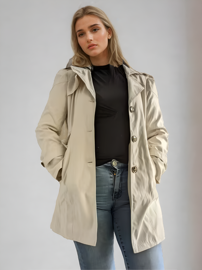 Leah | Women's Beige Trench Coat