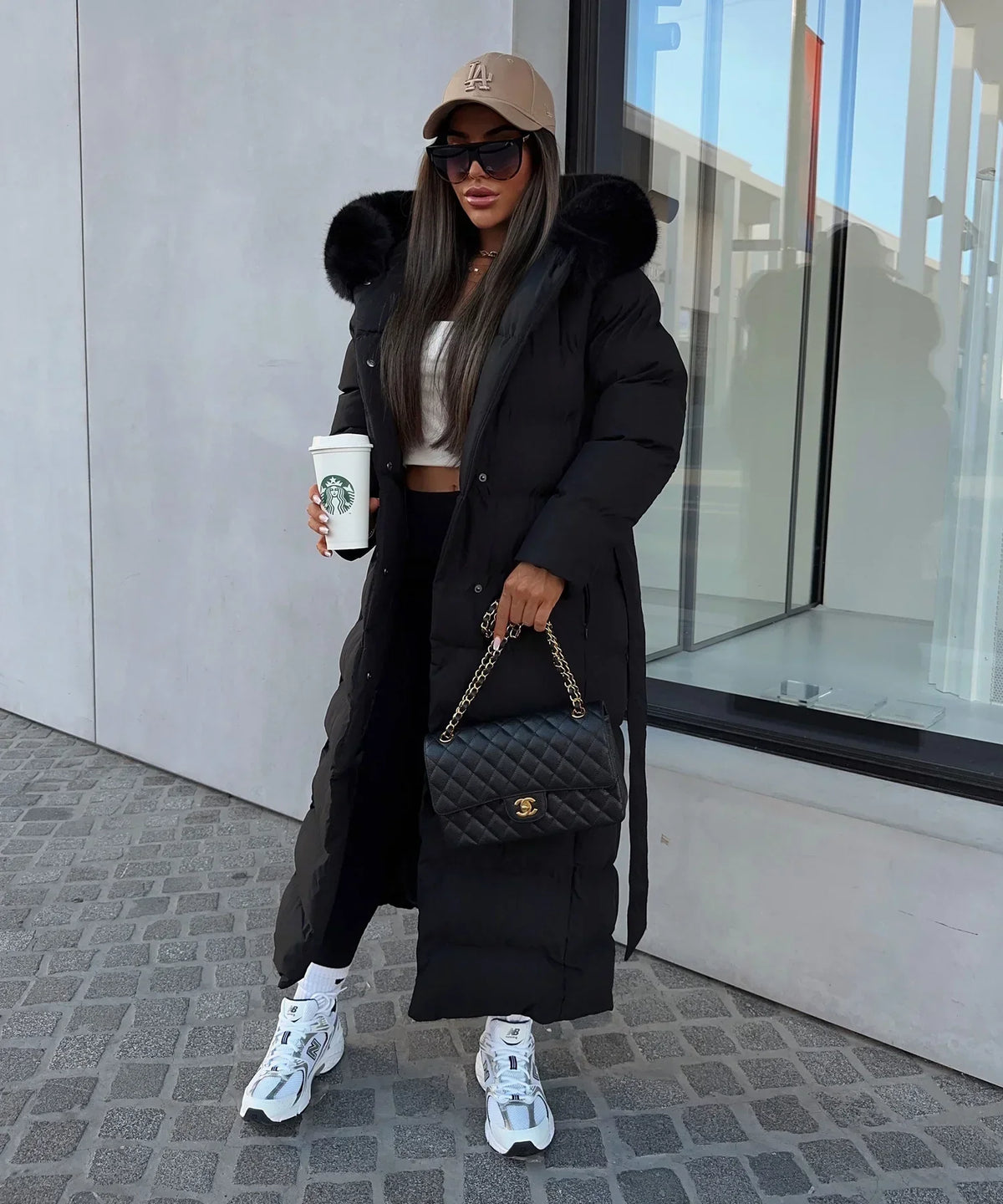 Isabelle | Women's Belted Quilted Winter Puffer Coat