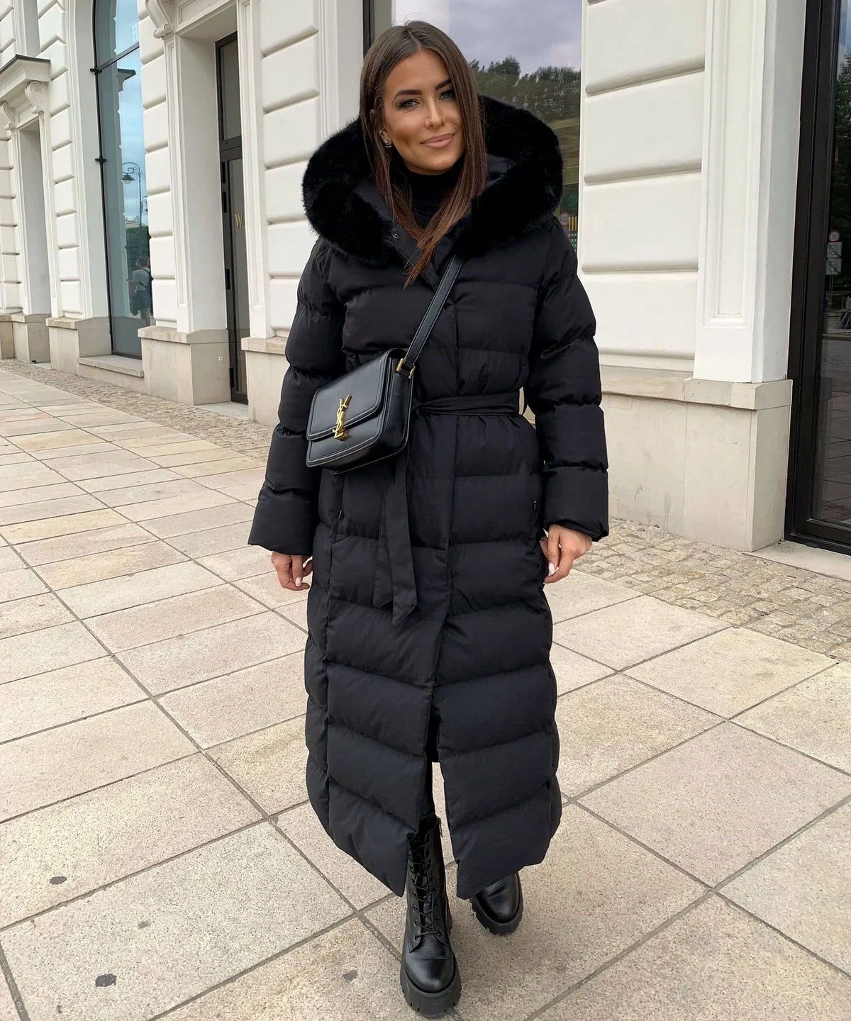 Isabelle | Women's Belted Quilted Winter Puffer Coat