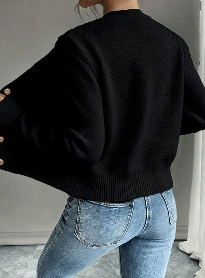 Katie | Women's Cable-Knit Cropped Cardigan for Winter