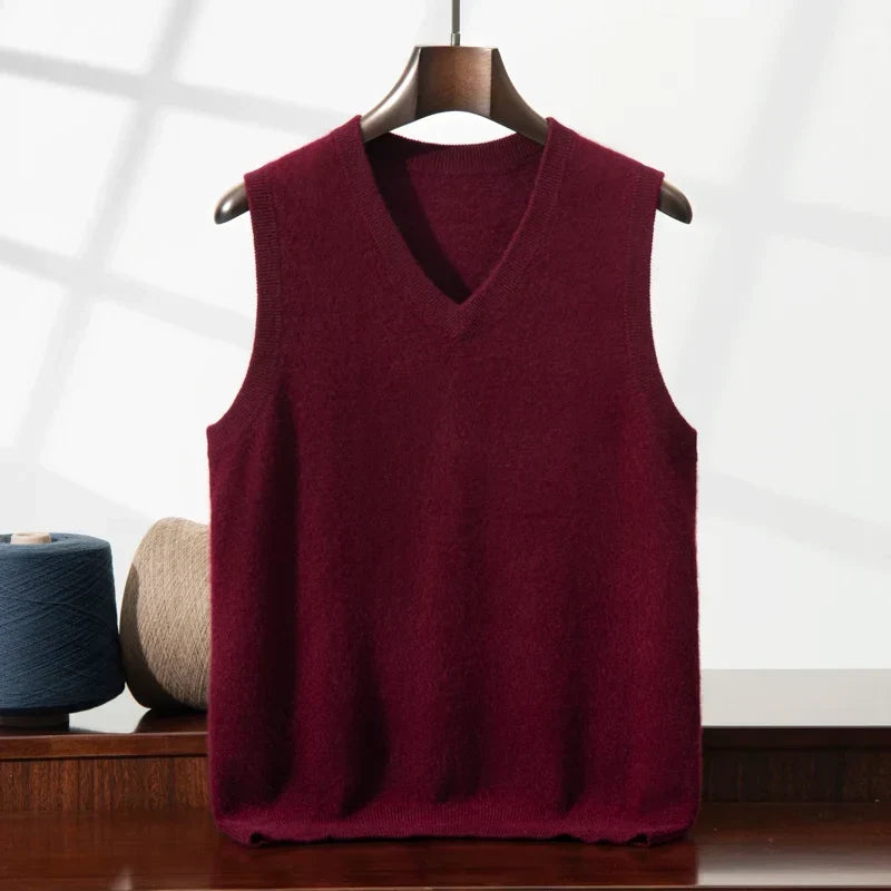 Ava | Women's Soft-Knit Cashmere Jumper Vest