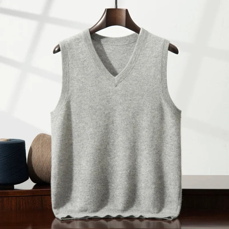 Ava | Women's Soft-Knit Cashmere Jumper Vest