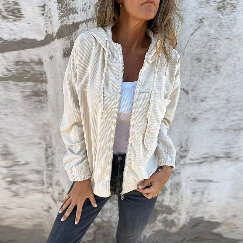 Darcy | Women's Casual Hooded Zip-Up Jacket
