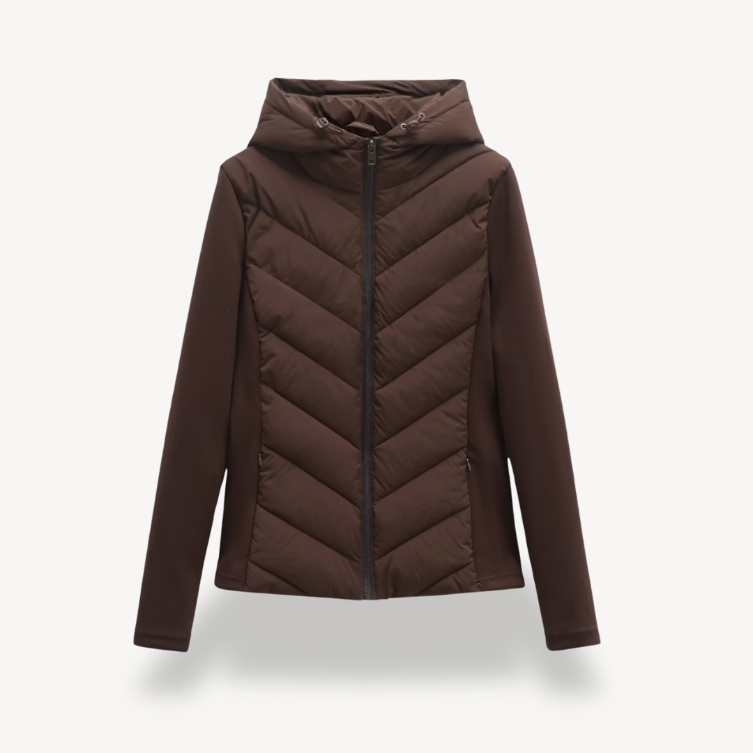 Niamh | Women's Stylish Chevron Quilted Jacket for Winter
