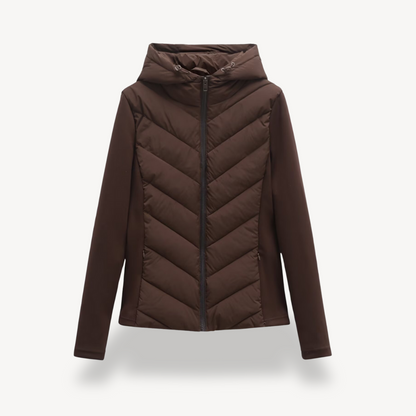 Niamh | Women's Stylish Chevron Quilted Jacket for Winter
