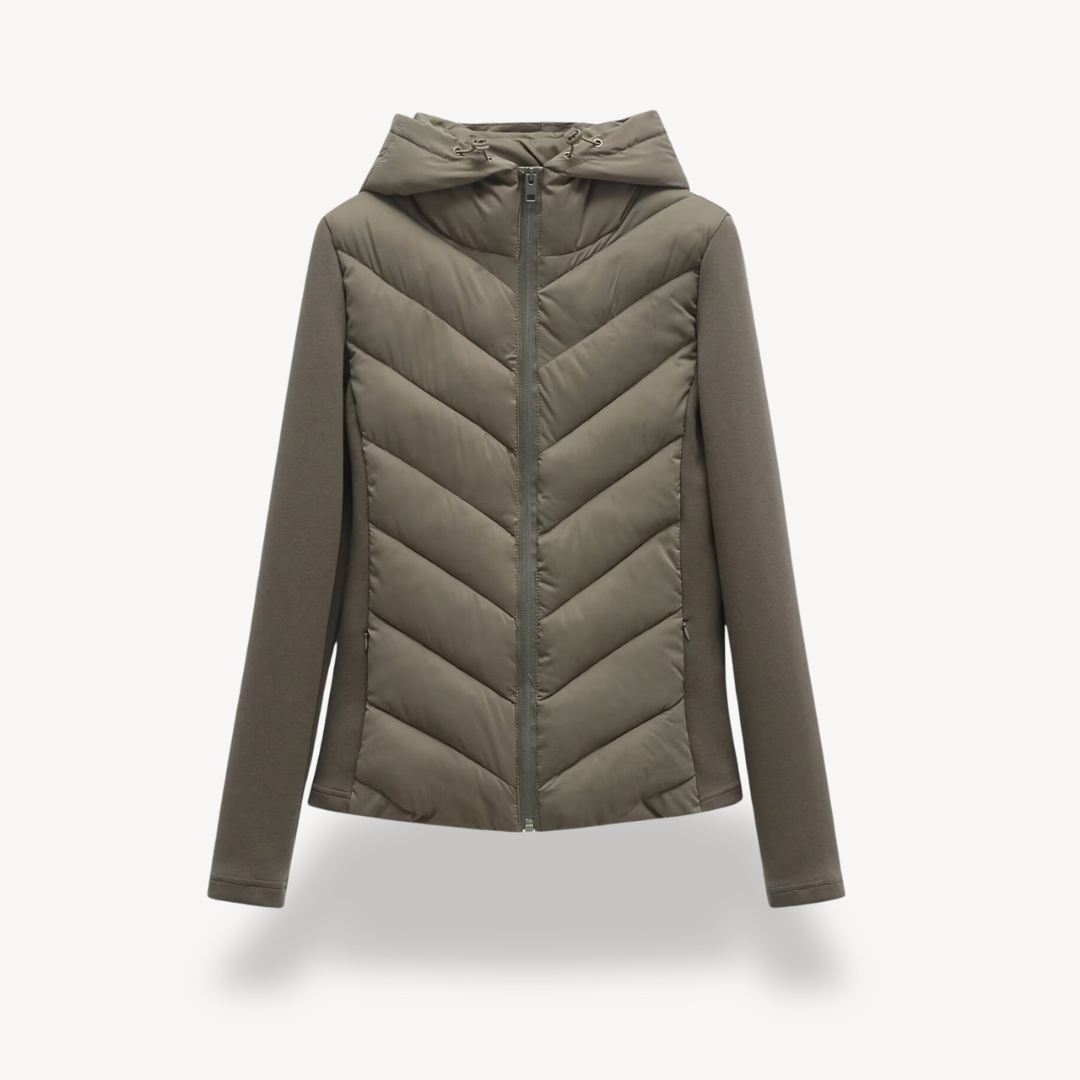 Niamh | Women's Stylish Chevron Quilted Jacket for Winter