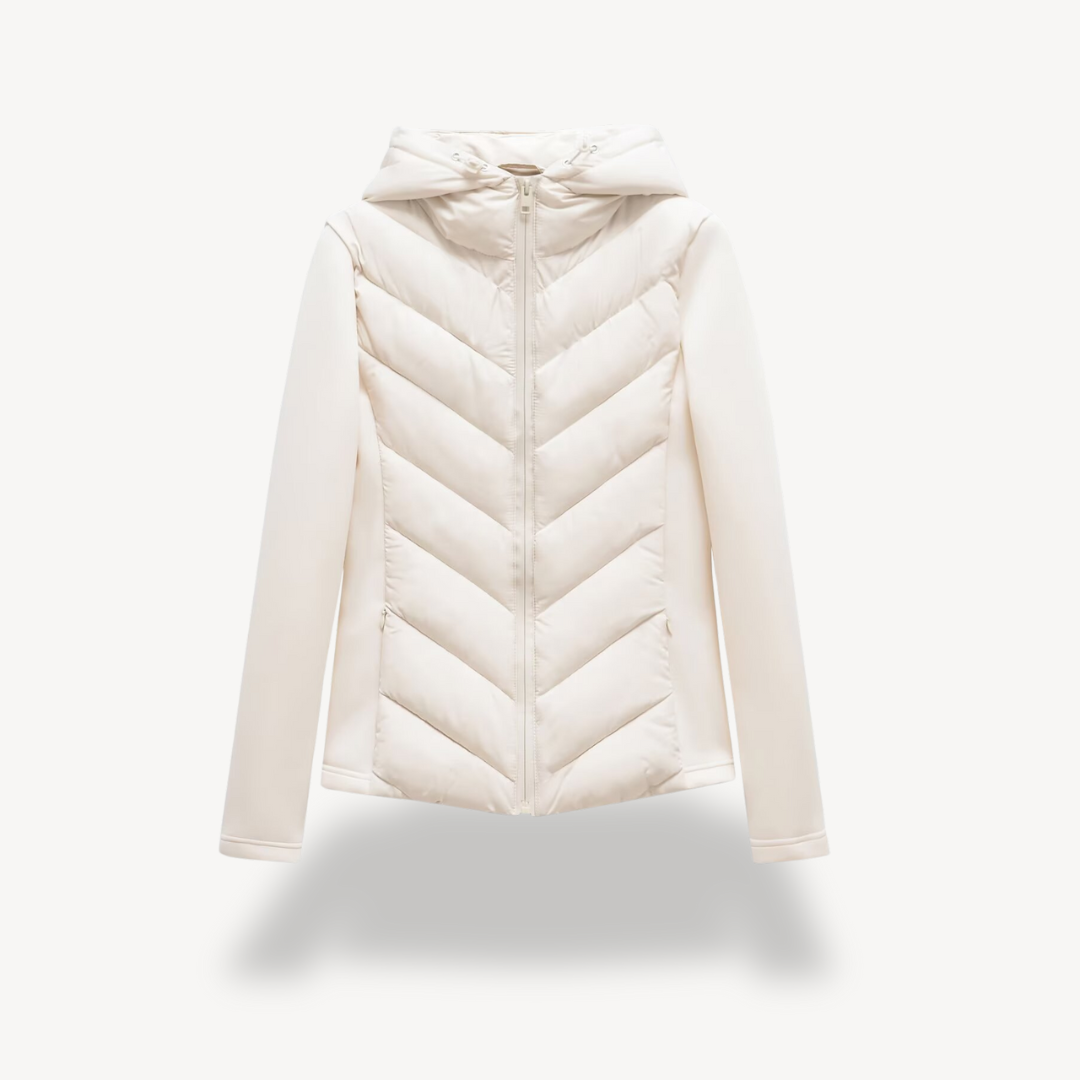 Niamh | Women's Stylish Chevron Quilted Jacket for Winter