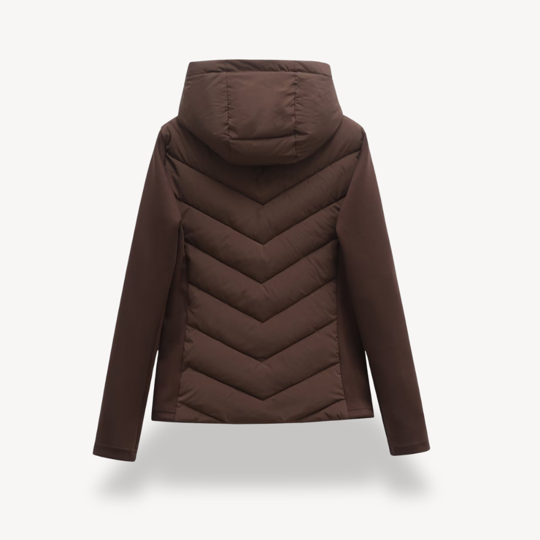 Niamh | Women's Stylish Chevron Quilted Jacket for Winter