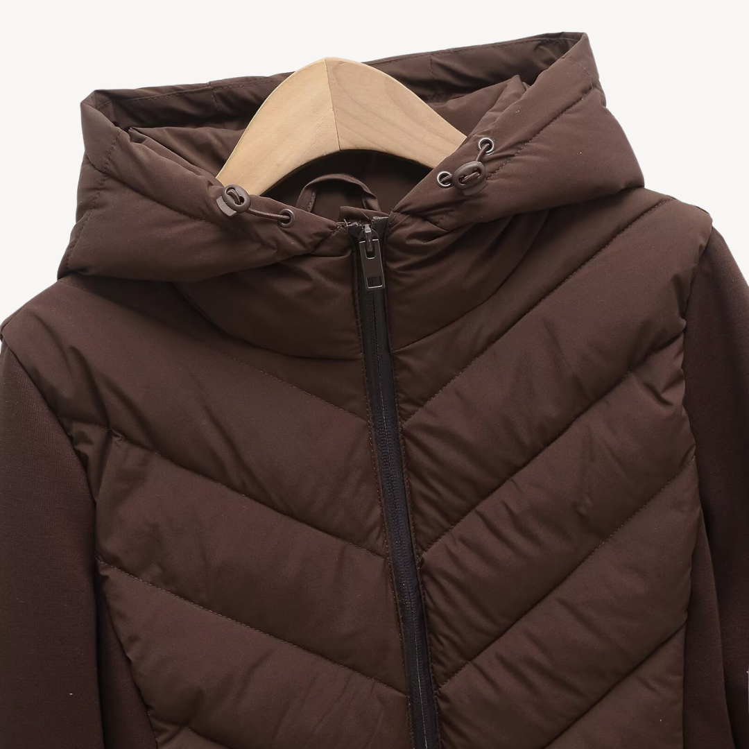 Niamh | Women's Stylish Chevron Quilted Jacket for Winter