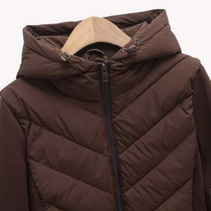 Niamh | Women's Stylish Chevron Quilted Jacket for Winter