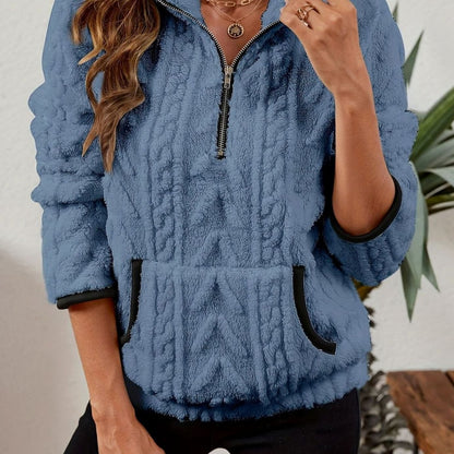Daisy | Women's Soft Fleece Half-Zip Pullover Jumper for Winter