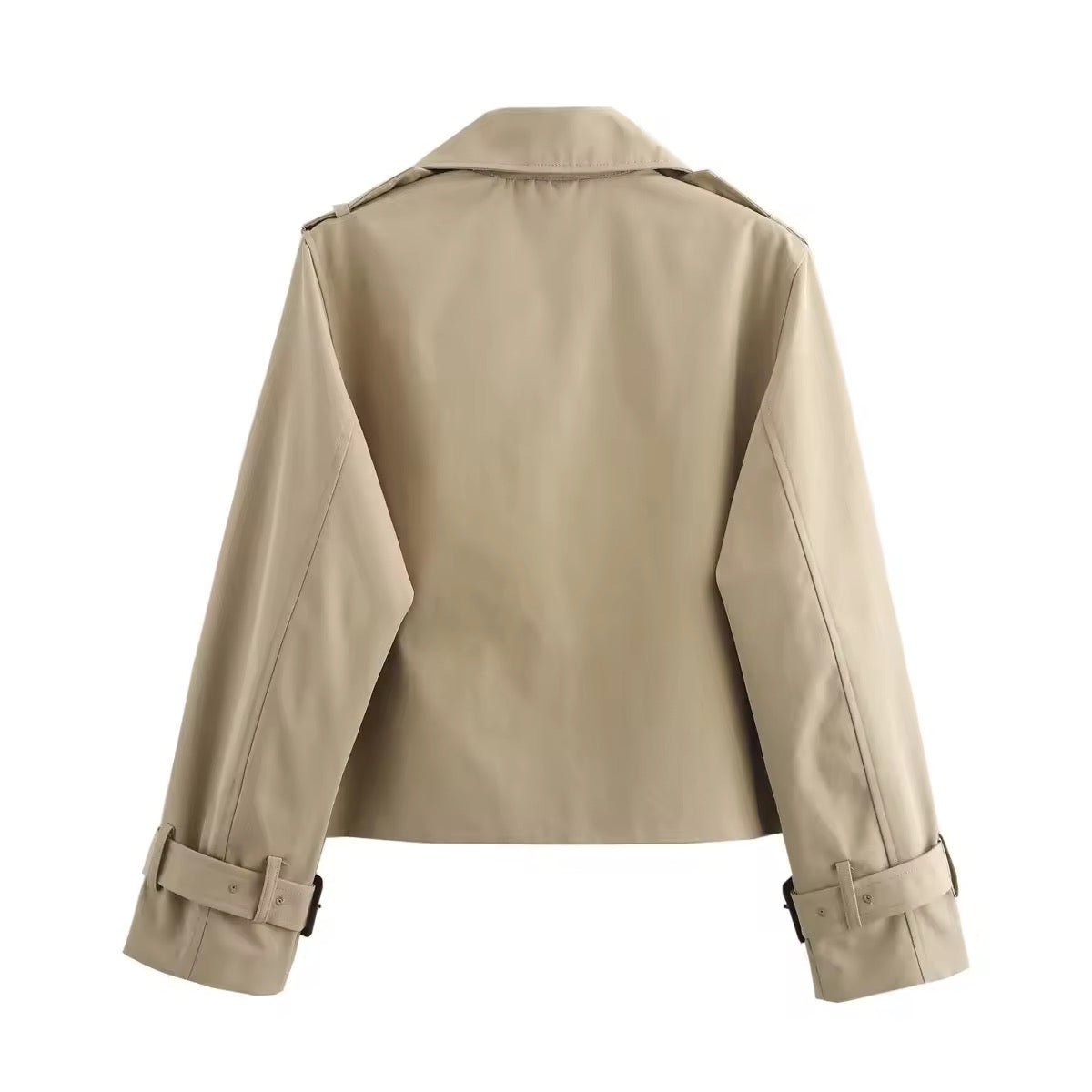 Verity | Women's Cropped Double-Breasted Trench Jacket