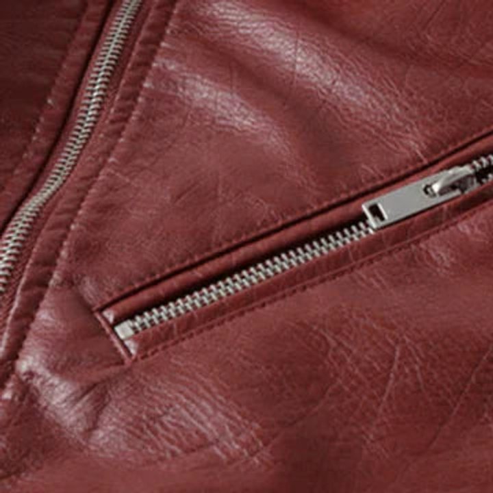 Rosie | Women's Cropped Faux Leather Moto Zip-Up Jacket