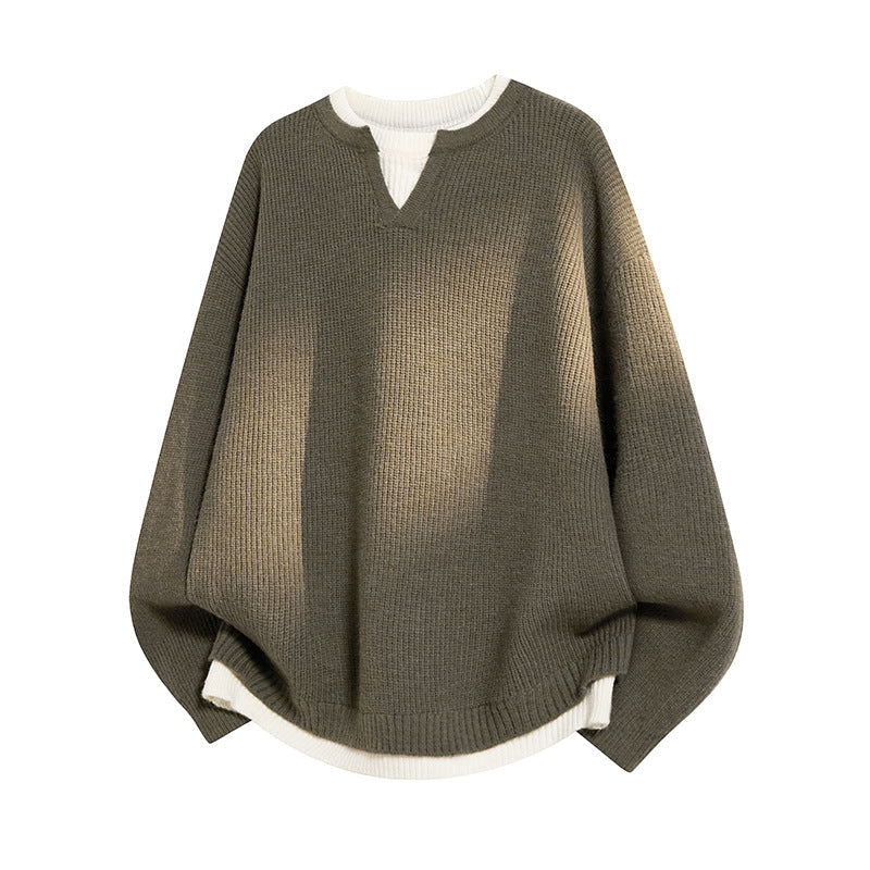 Violet | Women's Elegant Casual V-Neck Relaxed-Fit Jumper for Winter