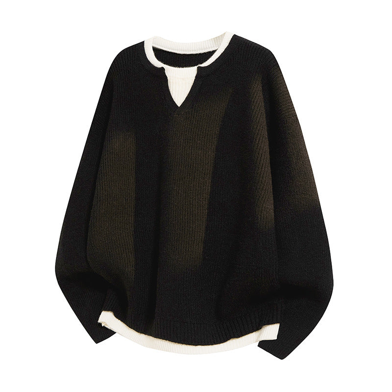 Violet | Women's Elegant Casual V-Neck Relaxed-Fit Jumper for Winter