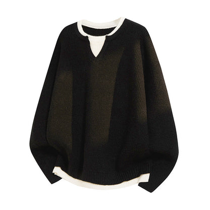 Violet | Women's Elegant Casual V-Neck Relaxed-Fit Jumper for Winter